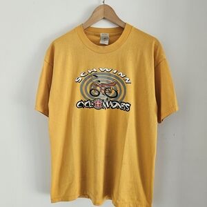 Vintage Schwinn Bicycles Shirt Mens Large Cycle Madness 90s